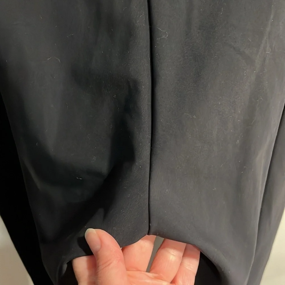 Athleta Pants Stellar Tight Black Side Zippers Stretch Knit Skinny Pant EUC - Picture 10 of 13